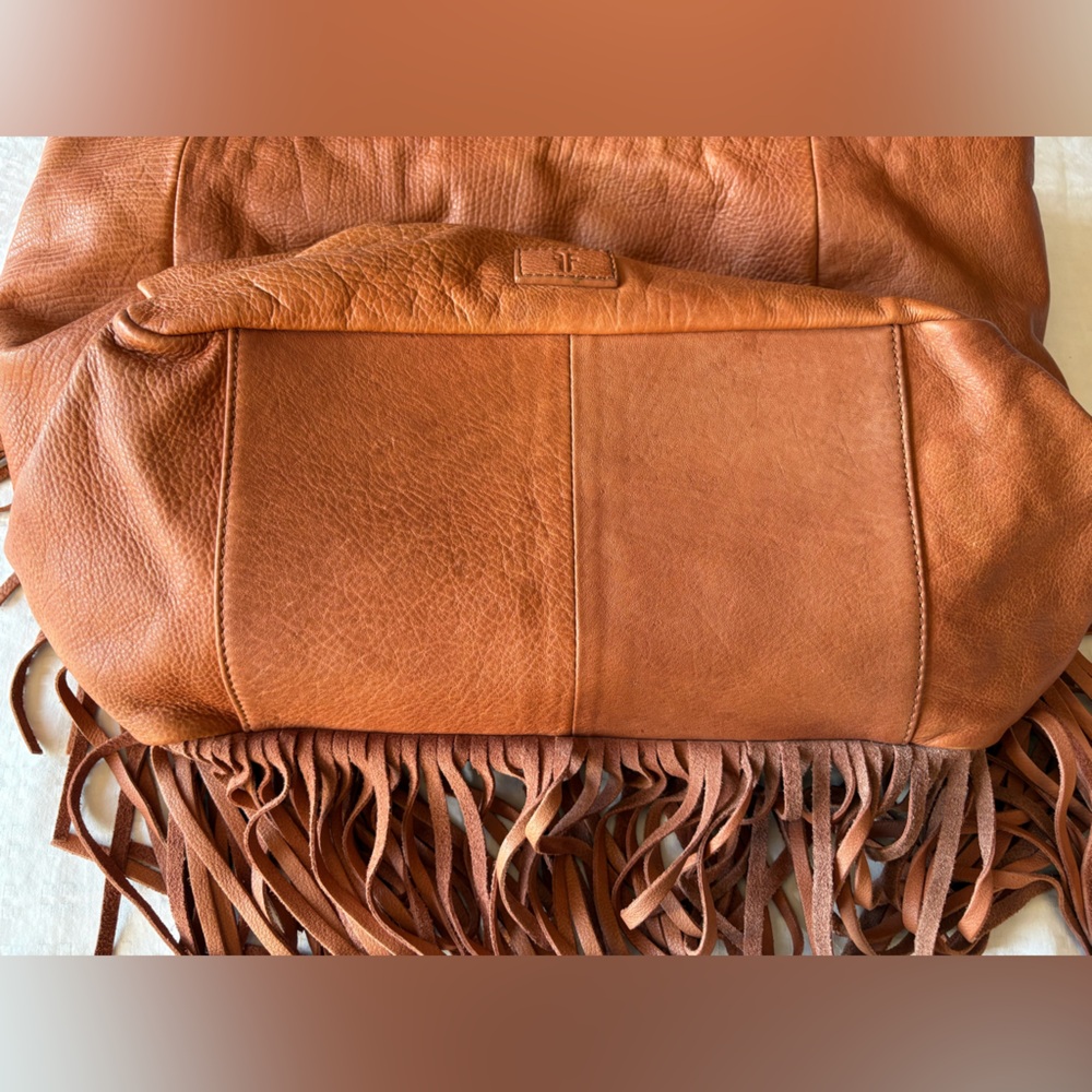 Frye Vivian Fringed Leather Tote Bag - Picture 12 of 16